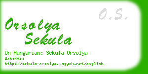 orsolya sekula business card